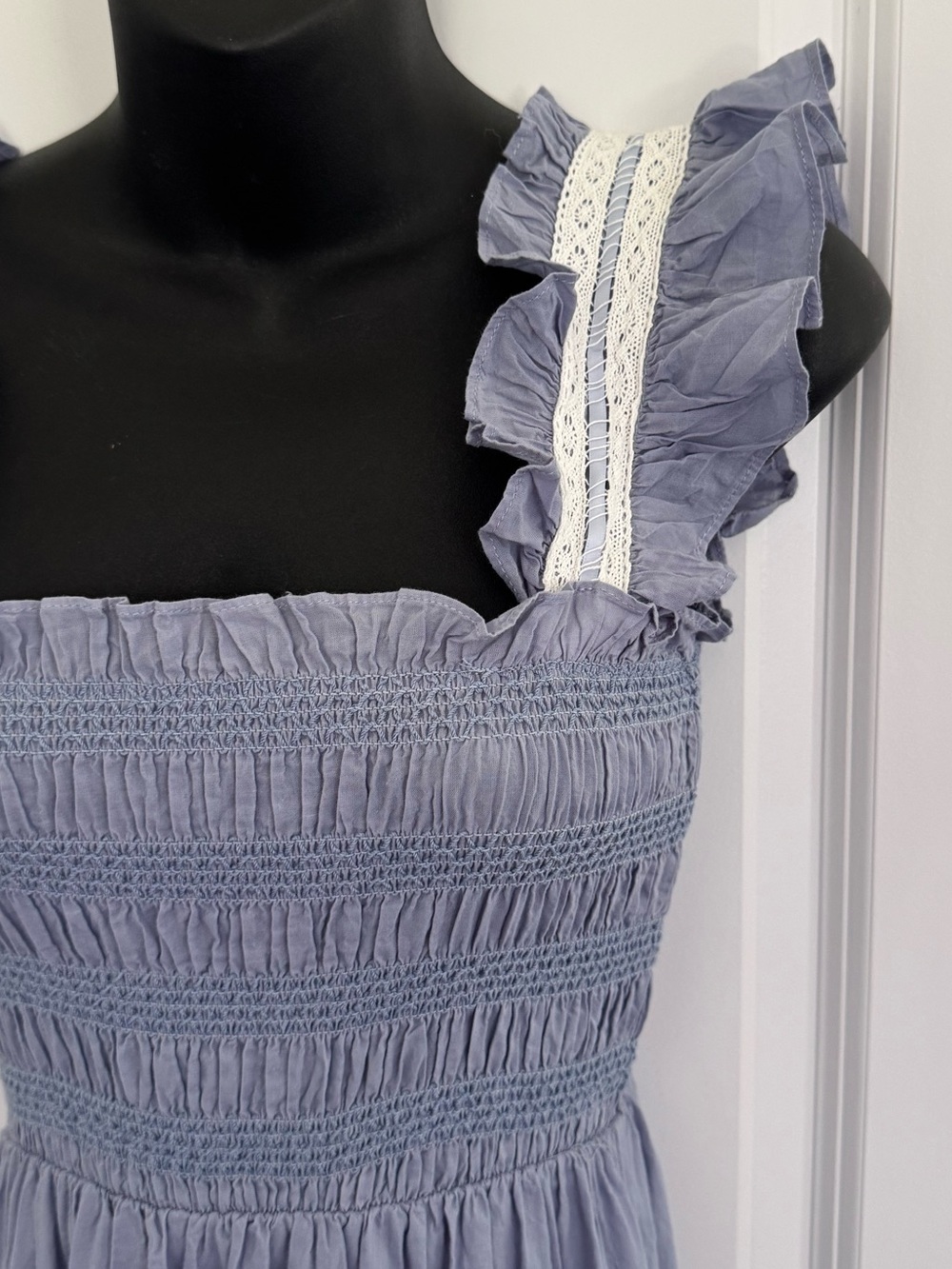 Neuflora Smocked Bodice Tiered Maxi Dress - Picture 4 of 12